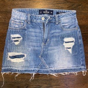 Hollister High-Rise Denim Skirt